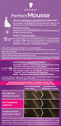 Permanente Schaumcoloration - Nr. 500 Mittelbraun Schwarzkopf Perfect Mousse