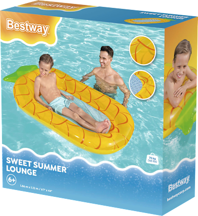 Sweet Summer madrac na napuhavanje u obliku voća s mrežastim dnom, više vrsta Bestway