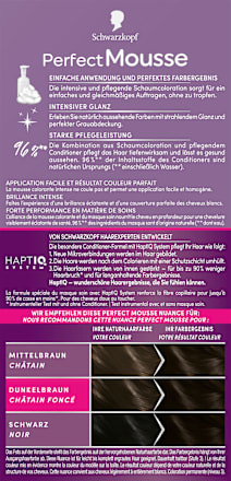 Permanente Schaumcoloration - Nr. 300 Schwarzbraun Schwarzkopf Perfect Mousse