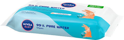 Chusteczki nawilżane biodegradowalne 99% Pure Water NIVEA BABY