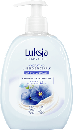 Kremowe mydło w płynie Linseed & Rice Milk Luksja