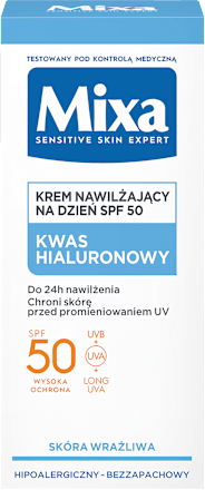 Krem nawilżający na dzień SPF 50 Mixa