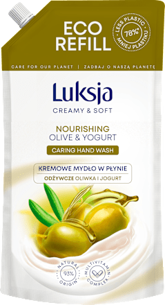 Kremowe mydło w płynie Olive & Yogurt, zapas Luksja