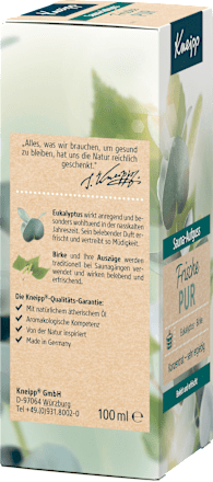 Sauna-Aufguss Frische pur Kneipp