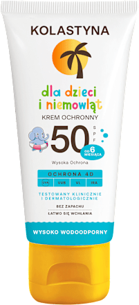 Krem ochronny dla dzieci i niemowląt SPF 50 Kolastyna Sun