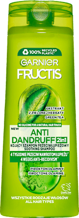 Przeciwłupieżowy 2 w 1 szampon wzmacniający do włosów normalnych GARNIER FRUCTIS
