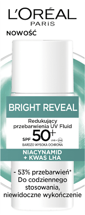 Bright Reveal Fluid SPF 50 na przebarwienia L'ORÉAL PARiS