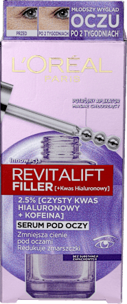 Serum pod oczy redukujące zmarszczki Revitalift Filler [Ha]  L'ORÉAL PARiS