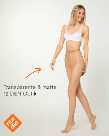 Strumpfhose Goodbye Laufmaschen mandel Gr. 44/48, 12 DEN nur die