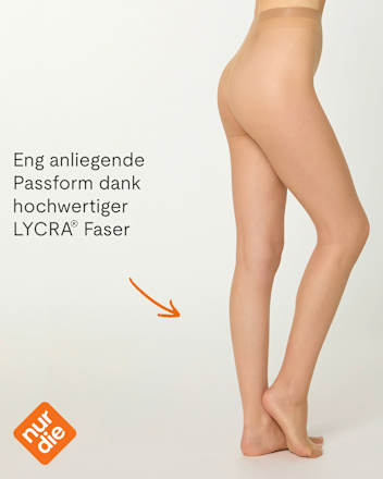 Strumpfhose Goodbye Laufmaschen mandel Gr. 40/44, 12 DEN nur die