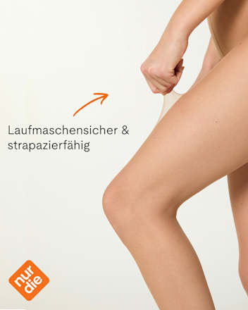 Strumpfhose Goodbye Laufmaschen mandel Gr. 44/48, 12 DEN nur die