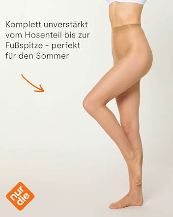 Strumpfhose Goodbye Laufmaschen mandel Gr. 40/44, 12 DEN nur die