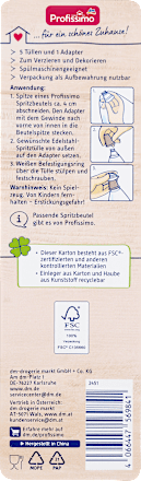 Spritztüllen aus Edelstahl Profissimo