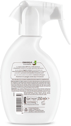 Spray solare trigger Coccobello SPF20 Bilboa