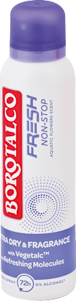 Dezodorant v spreji Fresh Non-Stop Extra Dry & Fragrance Aquatic Flowers  Borotalco