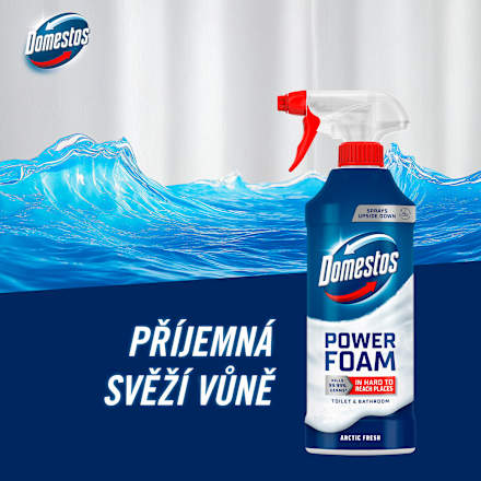 WC pěna ve spreji Power Foam Arctic Fresh Domestos