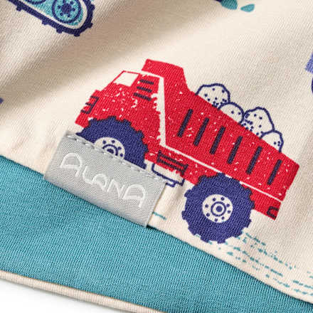 Loop Schal Pro Climate mit Baustellen-Muster, beige ALANA