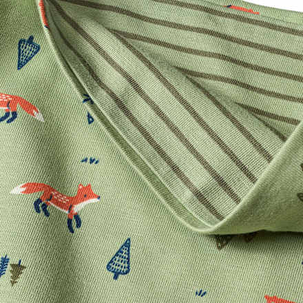 Loop Schal mit Fuchs-Muster, grün ALANA