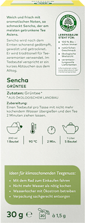 Grüner Tee Sencha (20 Beutel) LEBENSBAUM