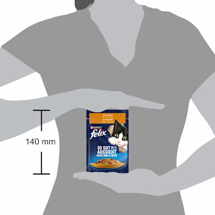 Nassfutter Katze mit Huhn, So gut wie es aussieht, Adult Felix
