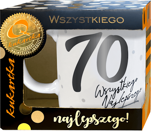 Kubek Premium, 70-te Urodziny kukartka