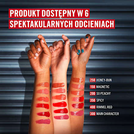 Pomadka lateksowa w płynie z kwasem hialuronowym i witaminą E Thrill Seeker Lip Latex 350 Spicy RIMMEL LONDON