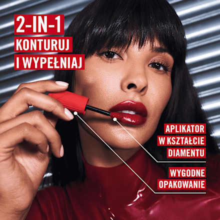 Pomadka lateksowa w płynie z kwasem hialuronowym i witaminą E Thrill Seeker Lip Latex 350 Spicy RIMMEL LONDON