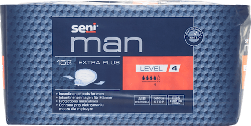 Wkładki urologiczne dla mężczyzn Level 4 Extra Plus seni man