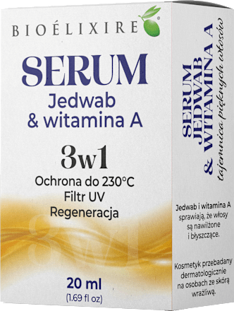 Serum do włosów Jedwab & Witamina A Bioelixire