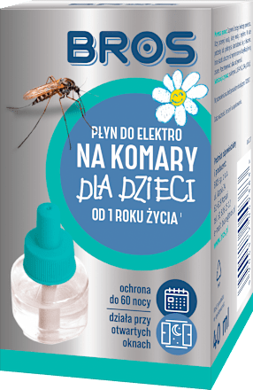 Płyn do elektro na komary dla dzieci od 1 roku życia BROS