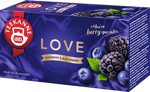 Herbata owocowa jagoda & jeżyna LOVE (20 x 2,25 g) Teekanne