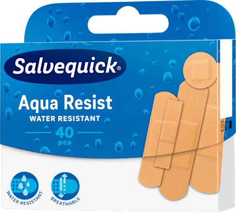 Plastry wodoodporne w różnych rozmiarach Aqua Resist Salvequick