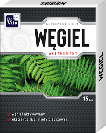 Suplement diety Węgiel aktywowany, kapsułki DR VITA