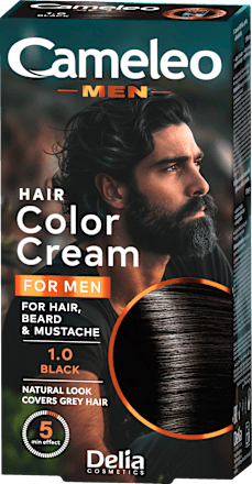 Farba do włosów, wąsów i brody 1.0 BLACK Cameleo - Men