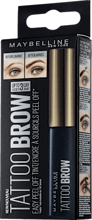 Tusz do brwi semipermanentny, Tattoo Brow Peel-off Medium Brown   MAYBELLINE NEW YORK