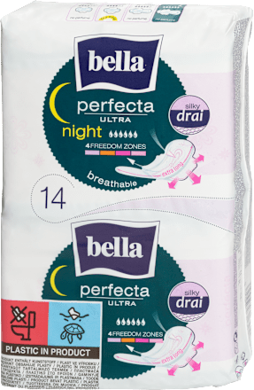 Podpaski higieniczne Perfecta Night Silky Drai bella