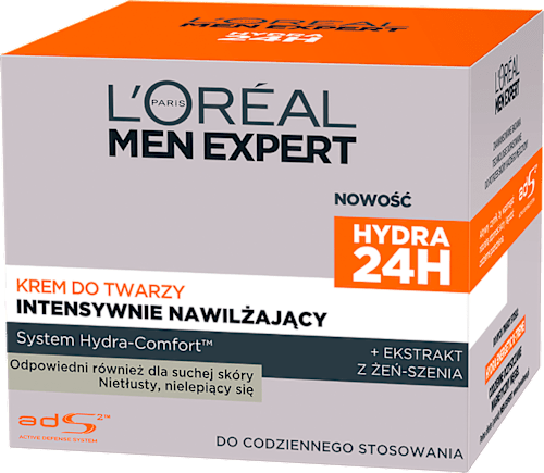 Krem do twarzy intensywnie nawilżający Hydra 24H L'ORÉAL PARiS MEN EXPERT