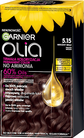 Farba do włosów mroźny brąz 5.15 GARNIER olia