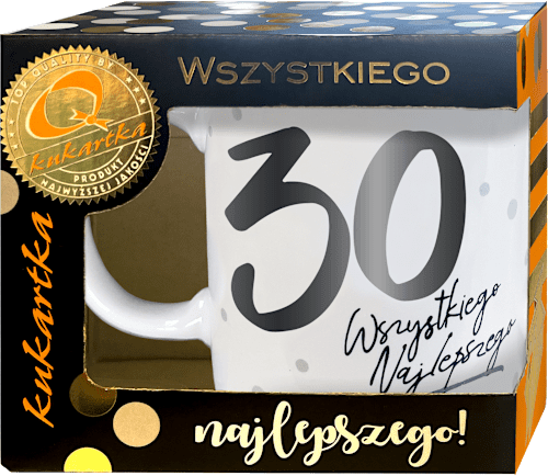 Kubek Premium, 30-te Urodziny kukartka