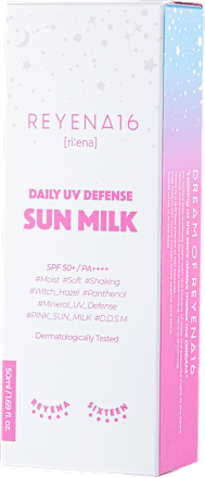 Łagodne mleczko przeciwsłoneczne SPF 50+/PA++++ REYENA16