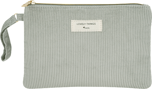 Kosmetiktasche Kordmuster "Lovely Things" manòu