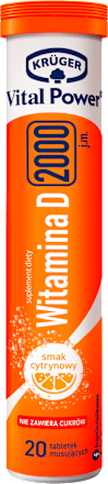 Suplement diety Witamina D Protect 2000 j.m., tabletki musujące KRÜGER