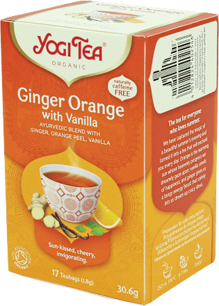 Herbata imbirowo-pomarańczowa z wanilią Bio (17 x 1,8 g) YOGI TEA