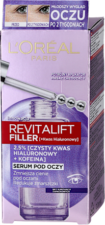 Serum pod oczy redukujące zmarszczki Revitalift Filler [Ha]  L'ORÉAL PARiS