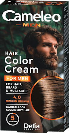 Farba do włosów, wąsów i brody 4.0 MEDIUM BROWN  Cameleo - Men