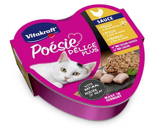 Cibo umido per gatti Poesie Delice Plus con pollo Vitakraft