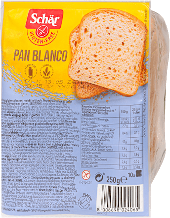 Gluténmentes Pan Blanco kenyér Schär