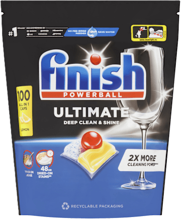 Ultimate tablete za strojno pranje posuđa Finish
