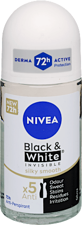Roll-on antiperspirant Black & White silky smooth NIVEA