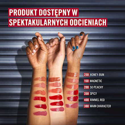 Pomadka lateksowa w płynie z kwasem hialuronowym i witaminą E Thrill Seeker Lip Latex 350 Spicy RIMMEL LONDON